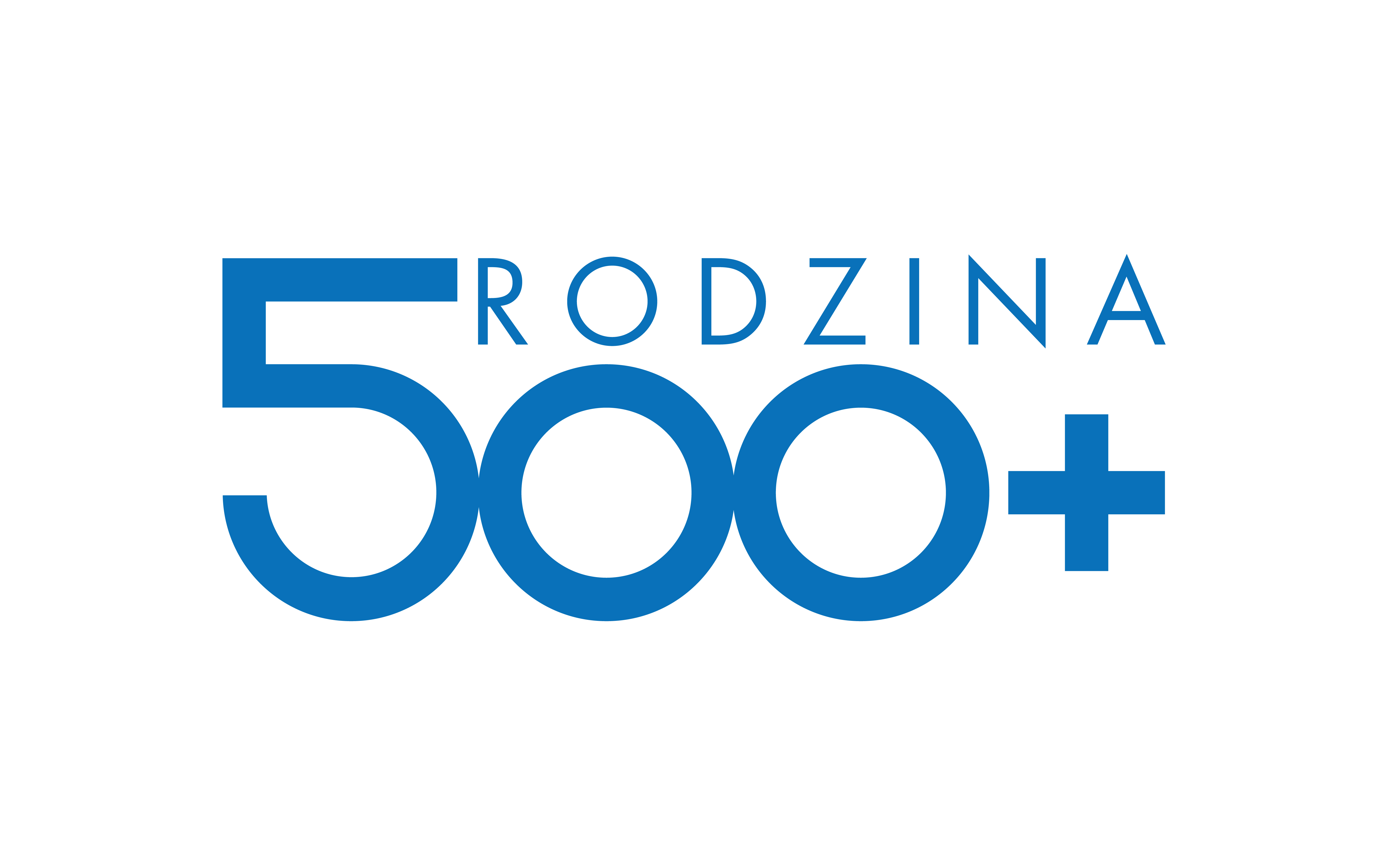 logo programu 500 plus napis zawiera zwrot pięćset plus
