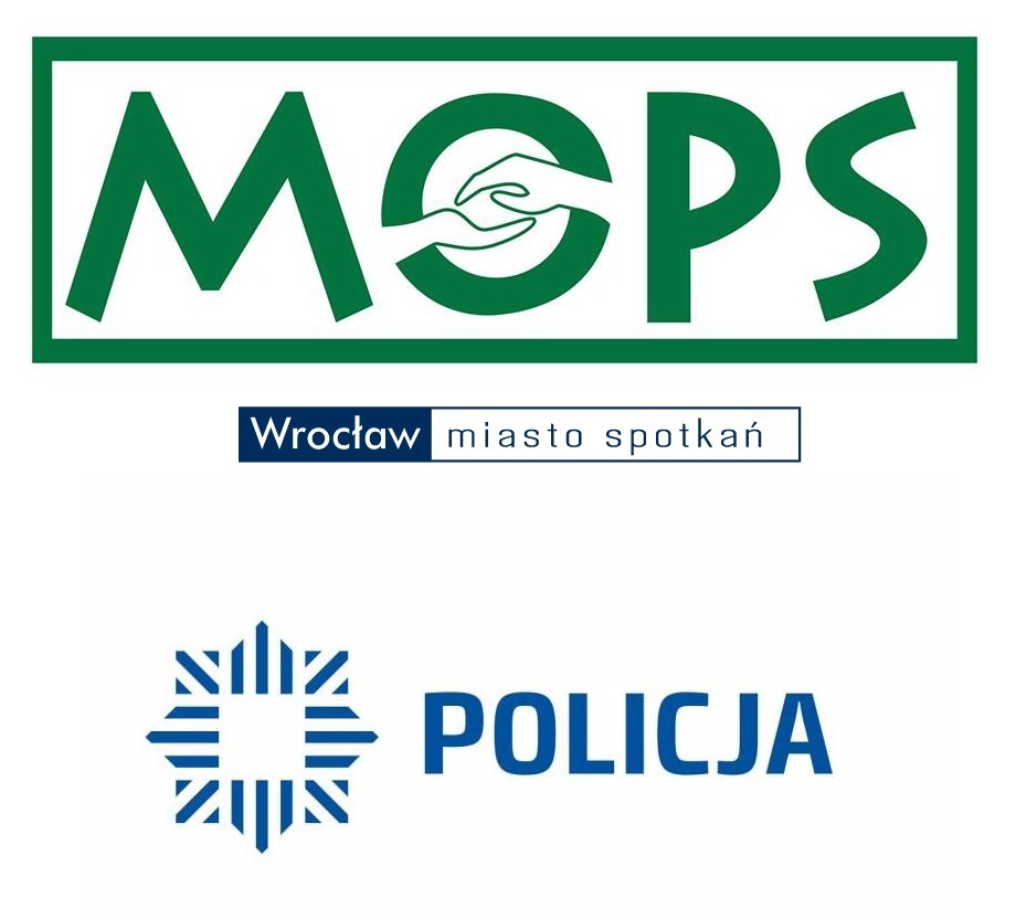 logo mops oraz logo policji