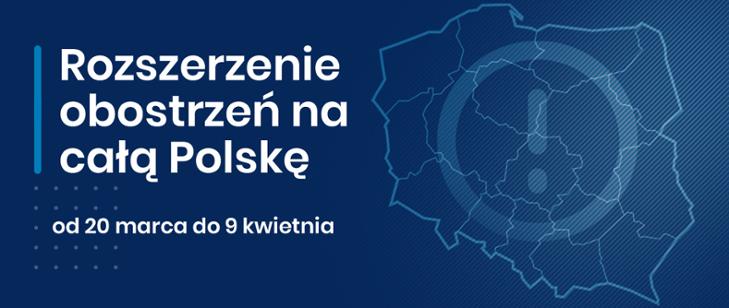 informacja rozszerzenie obostrzeń na całą Polskę 
