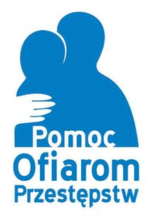 logo przedstawiające dwójkę ludzi oraz napis  pomoc ofiaro przestępstw 