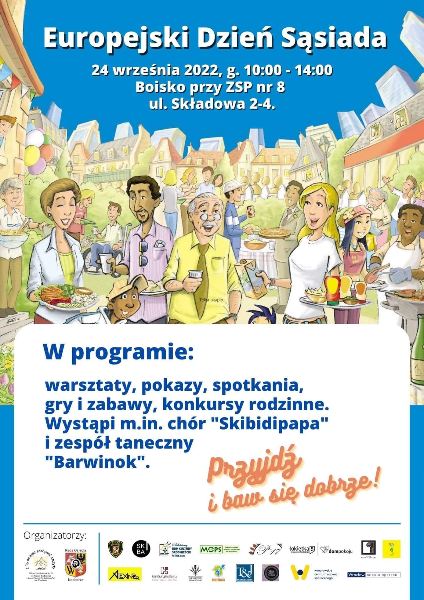 plakat promujący Europejski Dzień Sąsiada