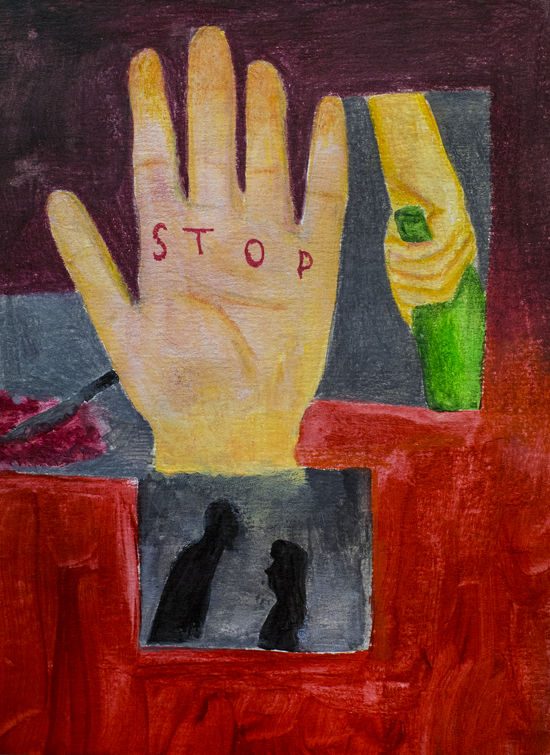 plakat akcji stop przemocy