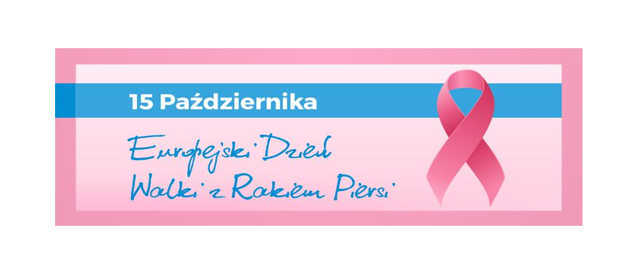 napis 15 października Europejski Dzień Walki z Rakiem 